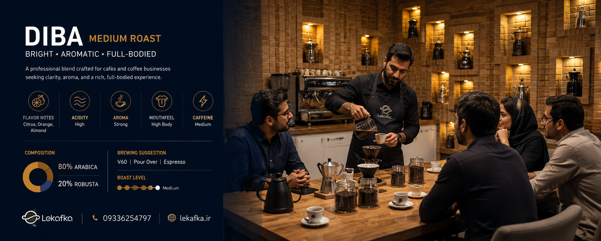 تحلیل تجاری قهوه دیبا مدیوم؛ ترکیبی پرفروش با پروفایل طعمی متمایز