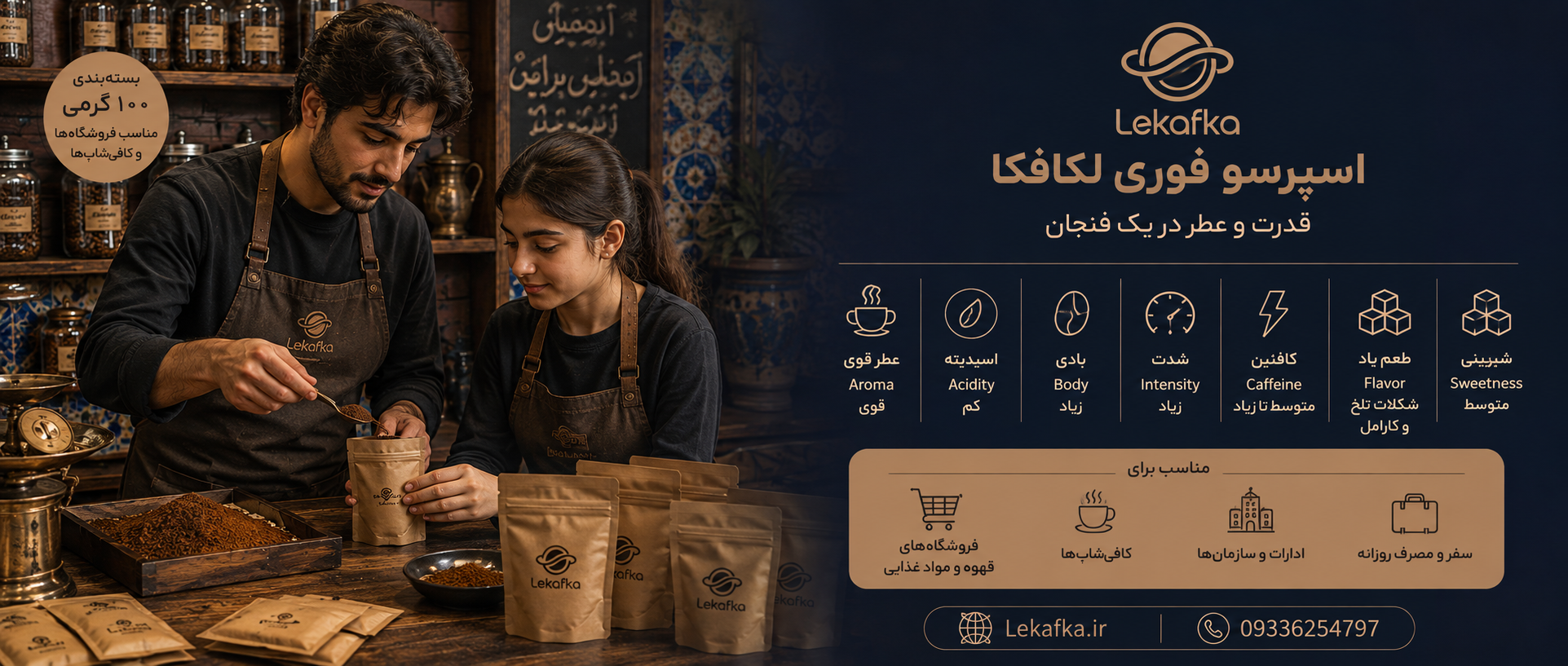 اسپرسو فوری لکافکا؛ تحلیل B2B، جایگاه بازار و راهنمای فروش